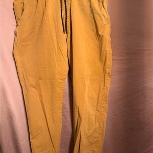 American Age Men's Yellow Jogger Pants
